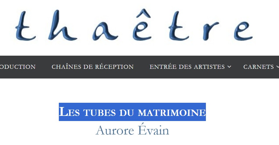 Aurore Evain et les tubes du matrimoine